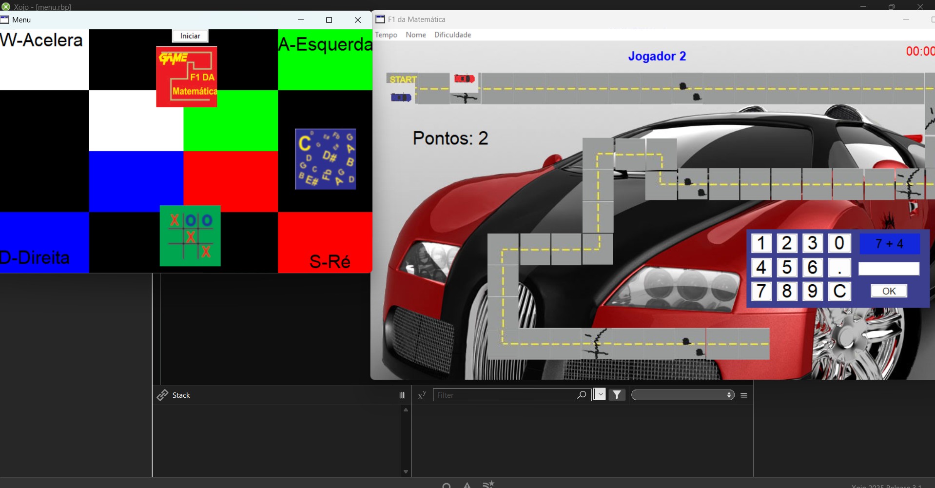 Aparência combo de jogos Xojo